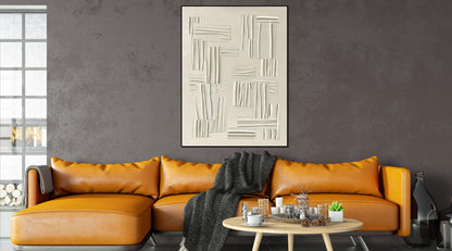 Textured Elegance: Modern Abstract Oil Painting for Contemporary Decor