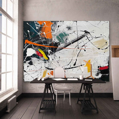 Vibrant Abstract Expressionism Oil Painting for Modern Home Decor