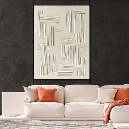 Textured Elegance: Modern Abstract Oil Painting for Contemporary Decor