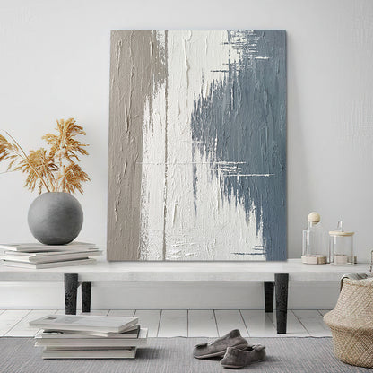 Abstract Textured Linear Modern Oil Painting 162PW