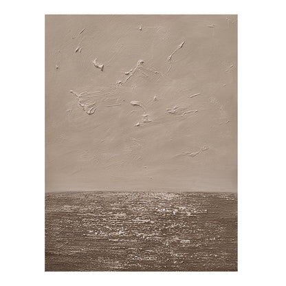 Autumn Sunset Sepia Toned Beach Waves Ocean Oil Painting 166PW
