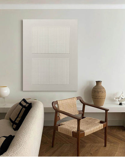 Elegant Minimalist Abstract Oil Painting for Modern Home Decor