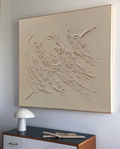 Elegant Minimalist Abstract Oil Painting for Modern Interior Decor
