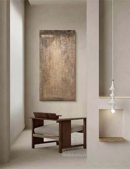 Elegant Minimalist Abstract Oil Painting for Modern Home Decor