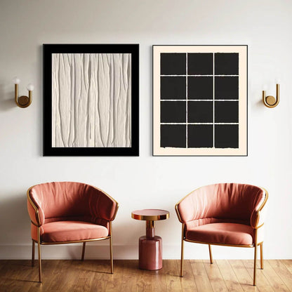 Elegant Minimalist Oil Painting for Modern Home Decor and Art Enthusiasts