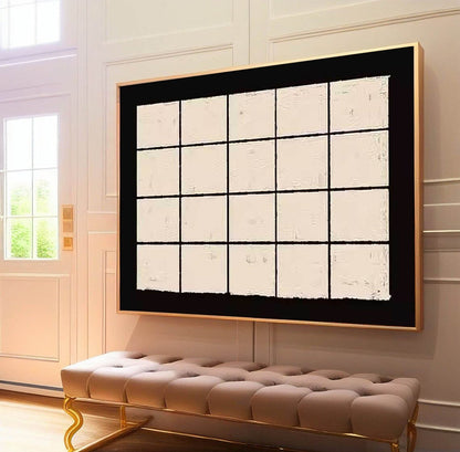 Elegant Minimalist Oil Painting for Modern Home Décor and Art Lovers