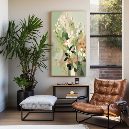 Elegant Floral Oil Painting for Modern Home Decor and Art Enthusiasts