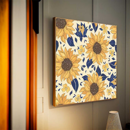 Vibrant Sunflower Oil Painting - Floral Wall Art for Bright Home Decor