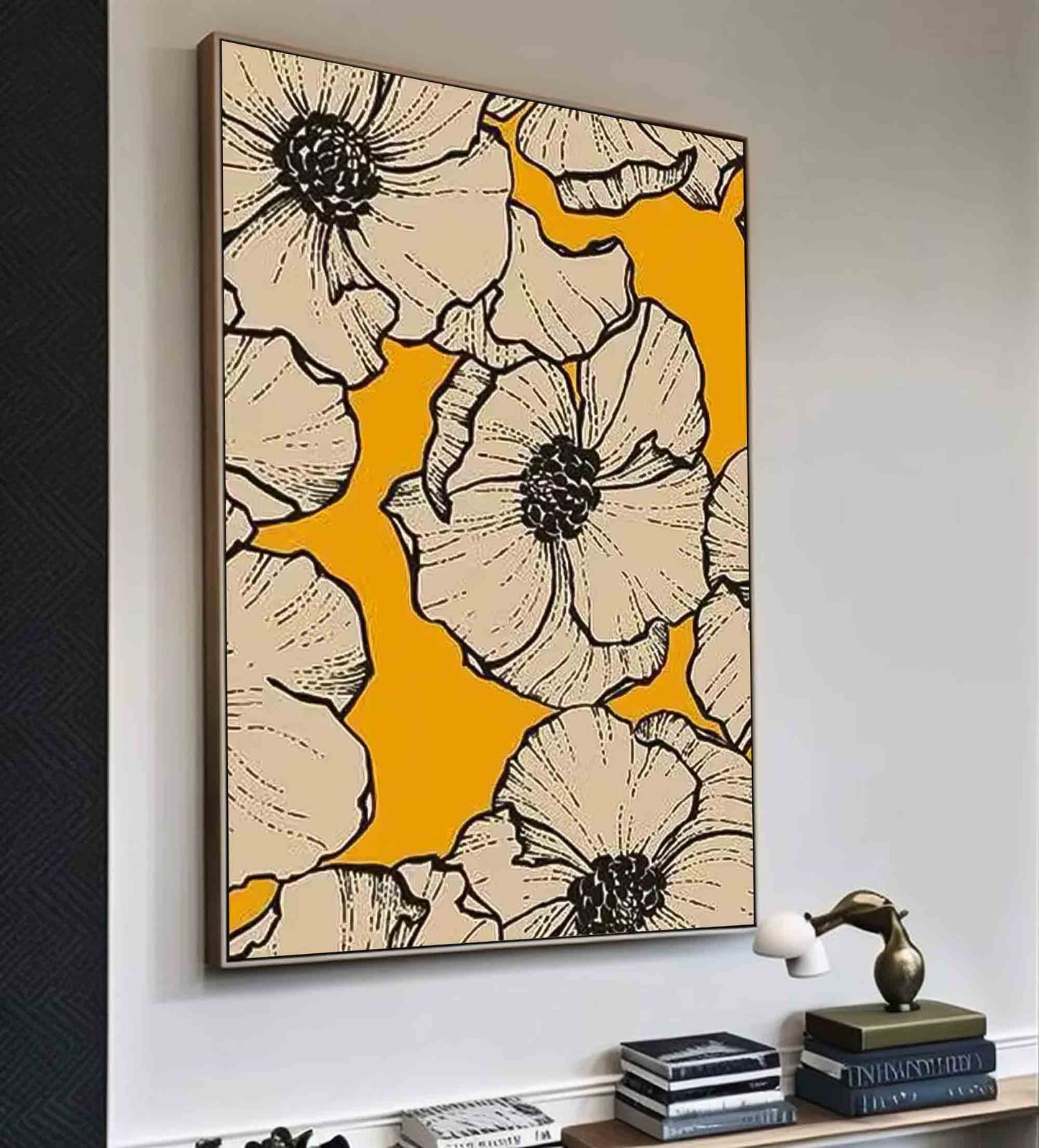 Vibrant Floral Oil Painting on Canvas for Stunning Home Decor