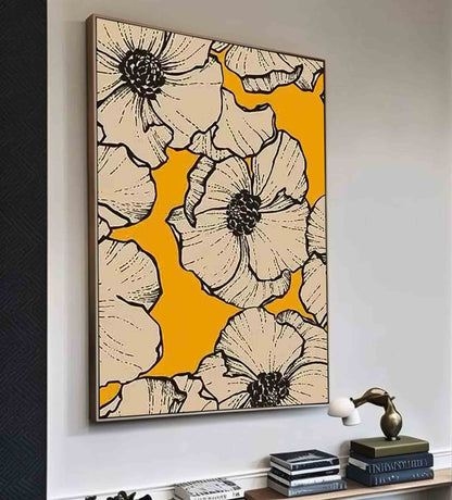Vibrant Floral Oil Painting on Canvas for Stunning Home Decor