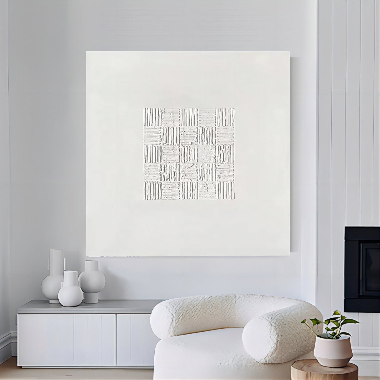 Textured Wabi-Sabi Wall Art | Contemporary Oil Painting for Modern Interiors