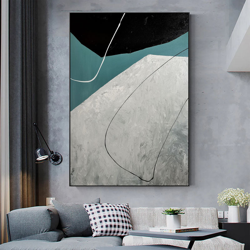 Abstract Oil Painting of Flight: Modern Art for Home Decor