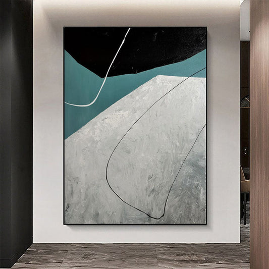 Abstract Oil Painting of Flight: Modern Art for Home Decor