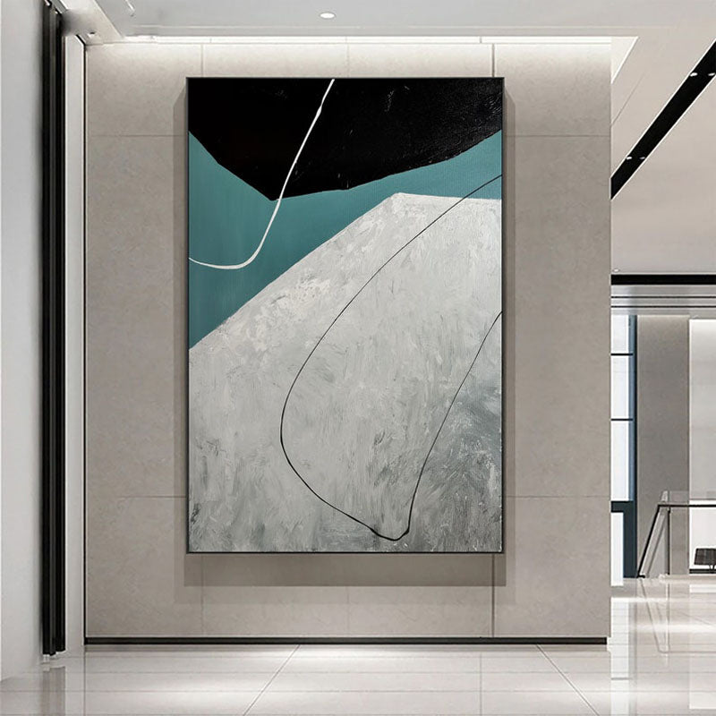 Abstract Oil Painting of Flight: Modern Art for Home Decor