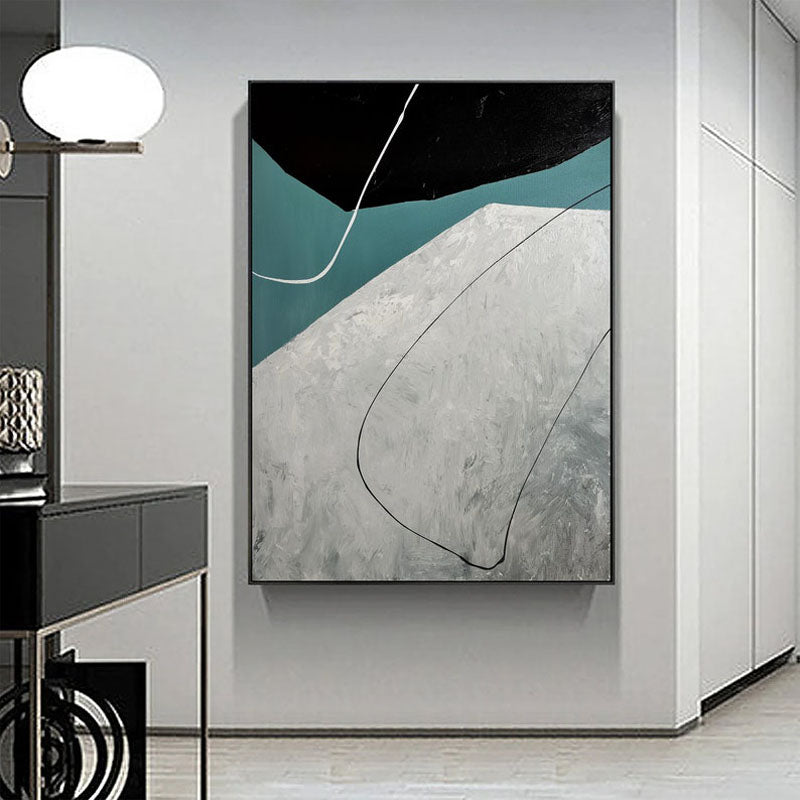 Abstract Oil Painting of Flight: Modern Art for Home Decor