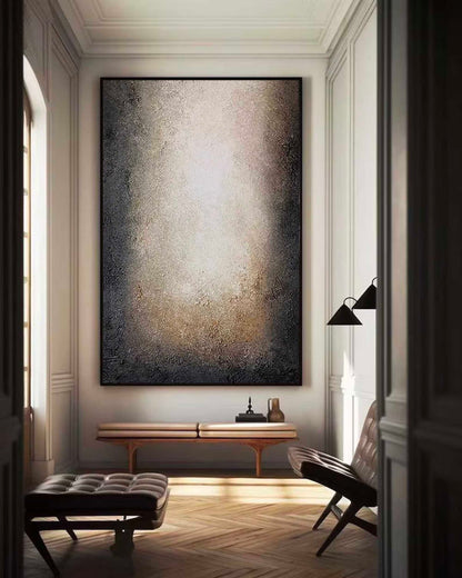 Elegant Minimalist Abstract Oil Painting for Modern Home Decor