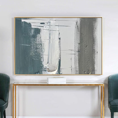 Contemporary Minimalist Abstract Oil Painting for Modern Home Decor