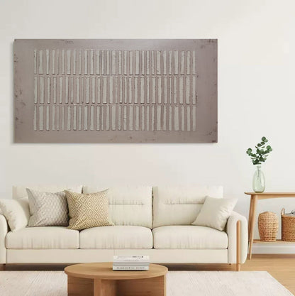 Minimalist Wabi-Sabi Oil Painting for Contemporary Home Decor
