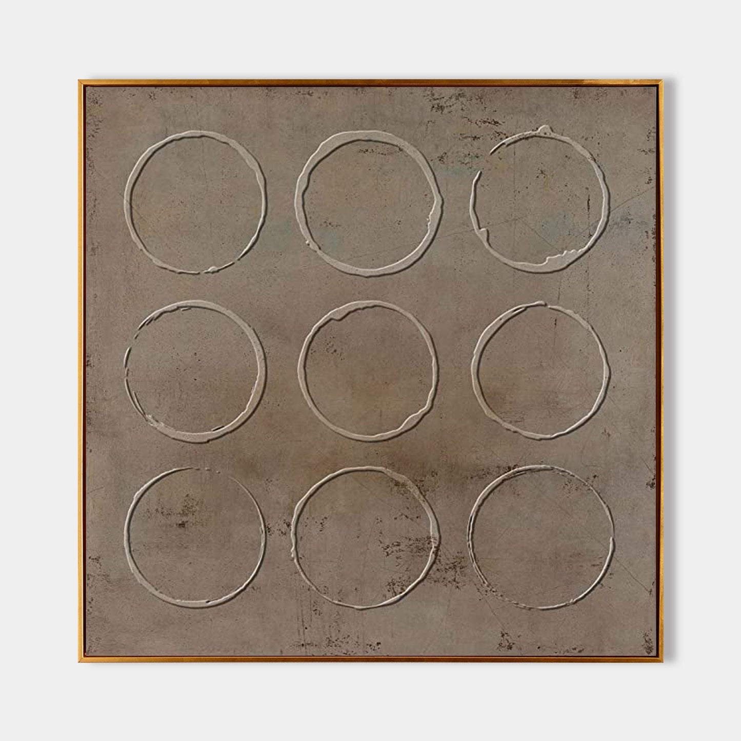 Modern Wabi-Sabi Abstract Circle Wall Art for Minimalist Home Decor