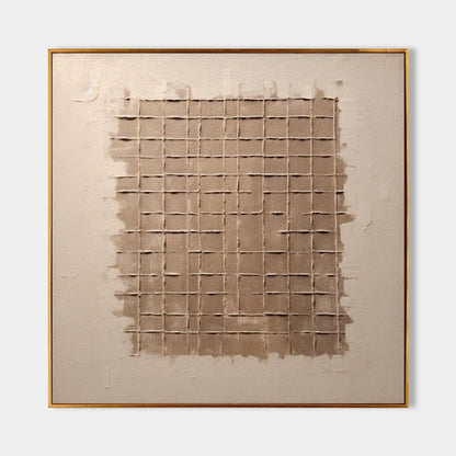 Minimalist Wabi-Sabi Oil Painting for Serene Home Decor and Unique Wall Art