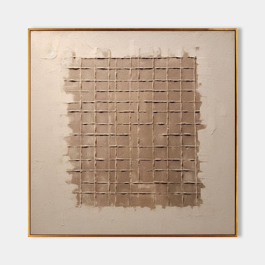 Minimalist Wabi-Sabi Oil Painting for Serene Home Decor and Unique Wall Art