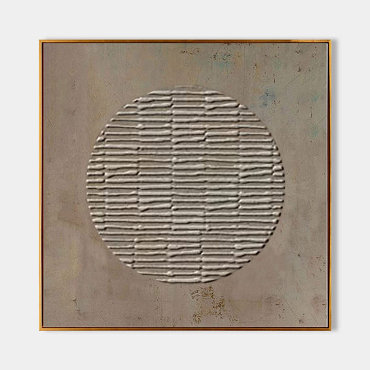 Minimalist Wabi-Sabi Oil Painting for Modern Home Decor
