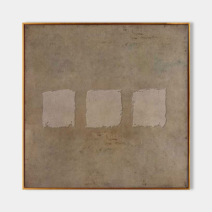 Minimalist Wabi-Sabi Oil Painting for Modern Interior Decor