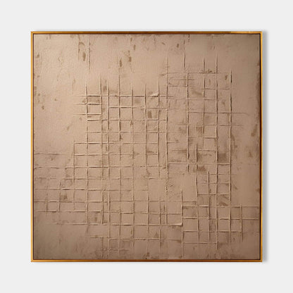 Elegant Wabi-Sabi Oil Painting for Minimalist Home Decor and Art Lovers