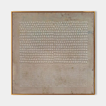 Minimalist Wabi-Sabi Abstract Oil Painting for Modern Wall Decor
