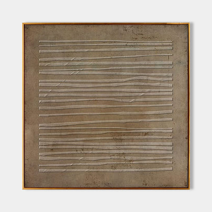 Minimalist Wabi-Sabi Abstract Oil Painting for Modern Home Decor