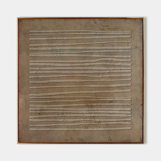 Minimalist Wabi-Sabi Abstract Oil Painting for Modern Home Decor