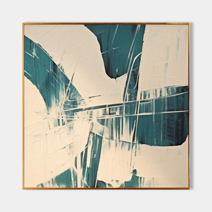 Modern Abstract Oil Painting for Contemporary Home Decor and Minimalist Interiors