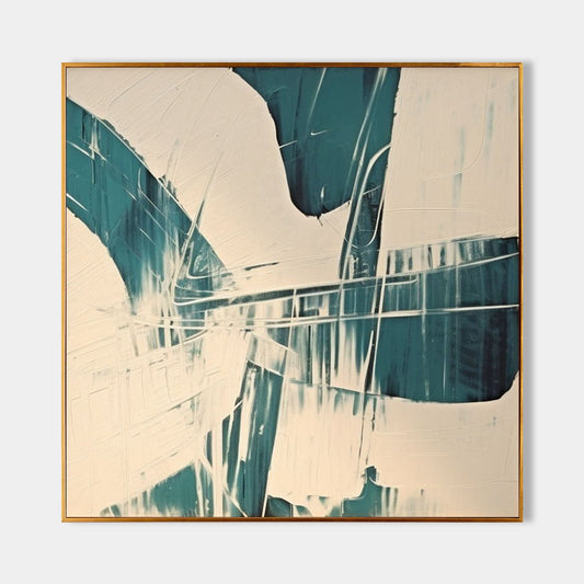 Modern Abstract Oil Painting for Contemporary Home Decor and Minimalist Interiors