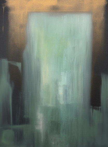 Elegant Abstract Oil Painting Triptych for Modern Home Decor