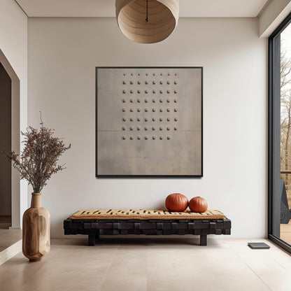 Minimalist Wabi-Sabi Oil Painting for Modern Home Decor and Unique Wall Art