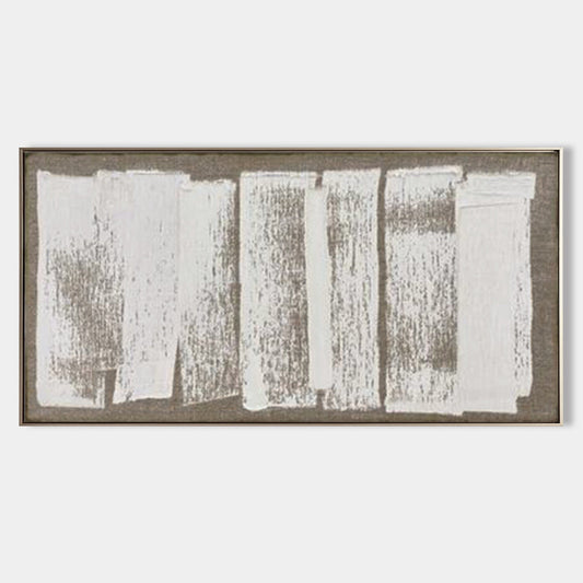 Wabi-Sabi Minimalist Oil Painting for Modern Home Decor