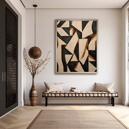 Abstract Wabi-Sabi Art | Modern Oil Painting for Contemporary Home Decor