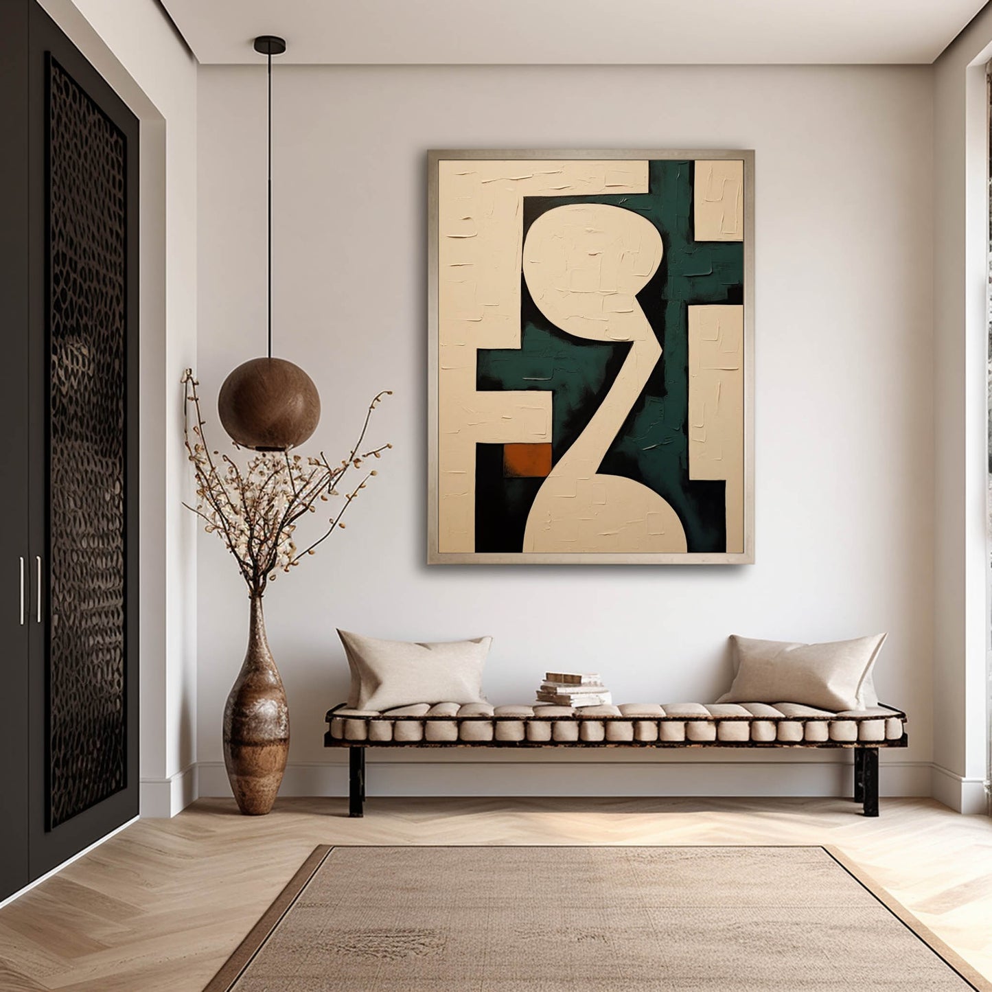 Abstract Contemporary Oil Painting for Modern Home Decor