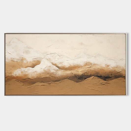 Abstract Mountain Landscape Oil Painting for Modern Home Decor