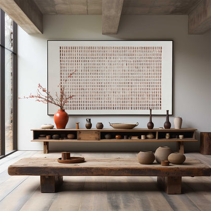 Minimalist Wabi-Sabi Wall Art for Tranquil Home Décor and Modern Interiors