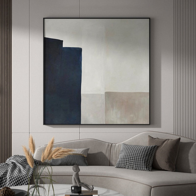 Abstract Serenity: Modern Oil Painting for Contemporary Home Decor