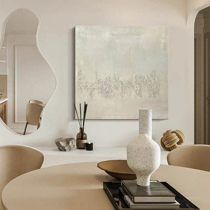 Serene Minimalist Abstract Oil Painting for Modern Home Decor