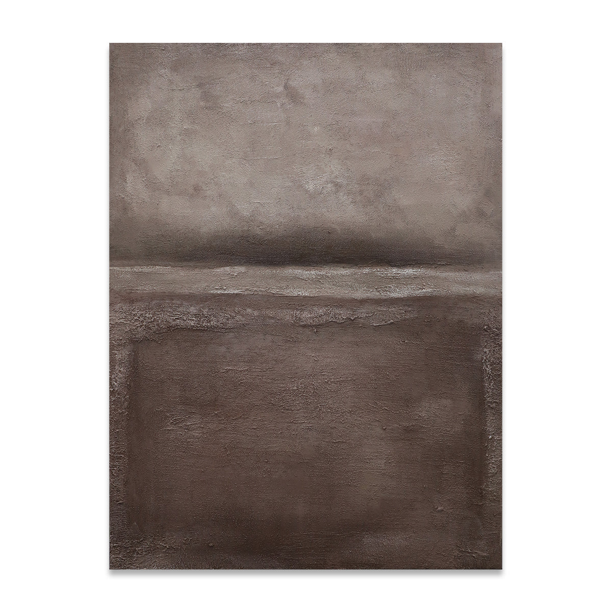 Textured Earth Tones: Contemporary Abstract Oil Painting for Modern Décor