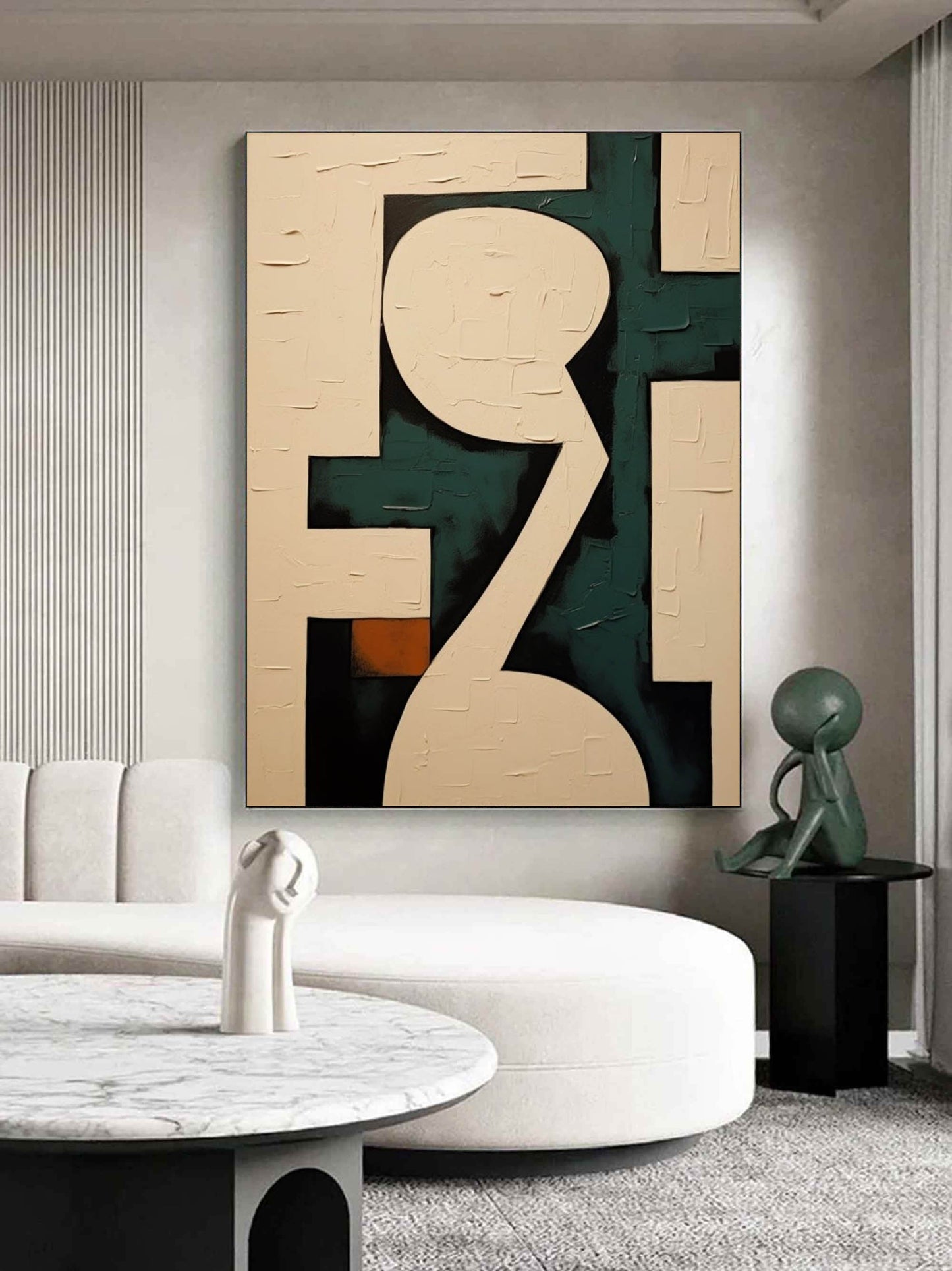 Abstract Contemporary Oil Painting for Modern Home Decor