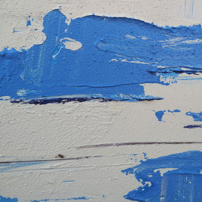 Contemporary Abstract Seascape Oil Painting for Modern Decor