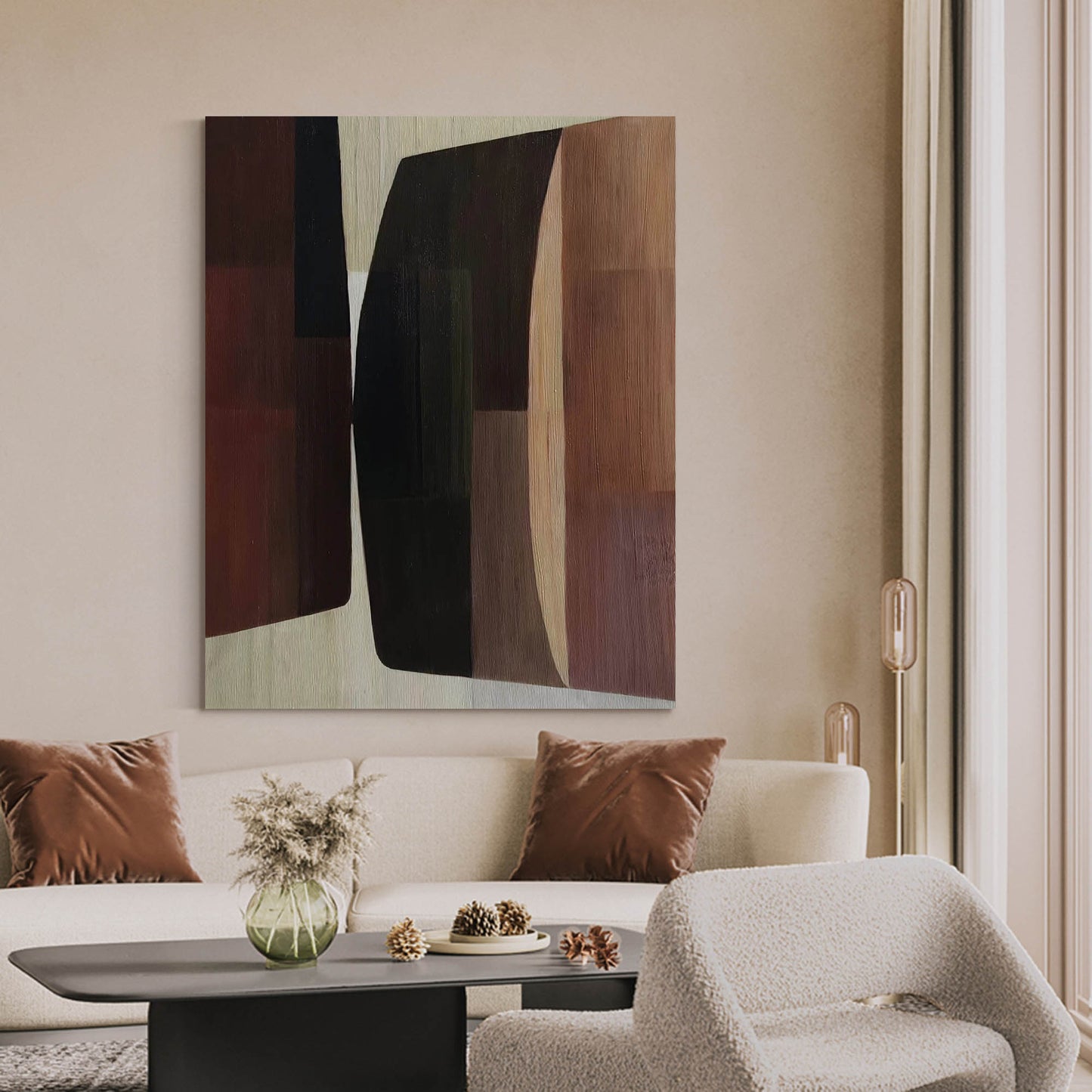 Stunning Modern Abstract Oil Painting for Contemporary Home Decor