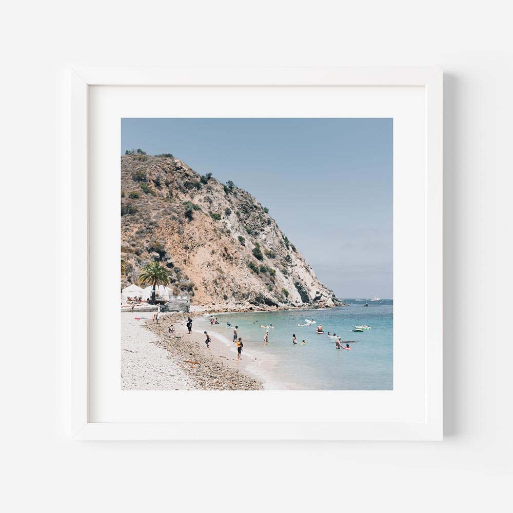 Tranquil Catalina Coastline Triptych - Serene Beach and Harbor Views