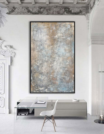 Stunning Brown Abstract Oil Painting for Modern Home Decor