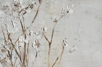 Elegant Wabi-Sabi Floral Wall Art for Minimalist Home Decor