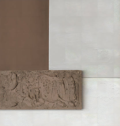 Minimalist Wabi-Sabi Oil Painting for Serene Home Decor